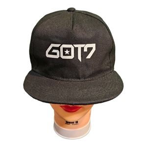 GOT7 Kpop Flat Bill Snapback Adjustable‎ Hat Black